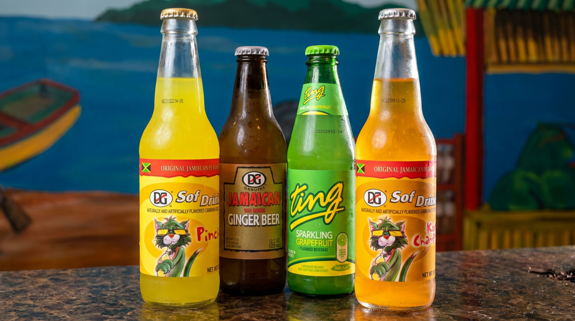House-made Jamaican drinks