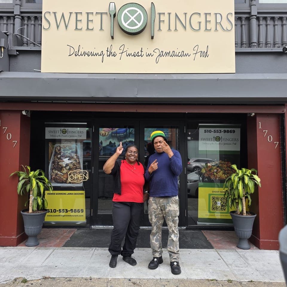 Sweet Fingers storefront at 1707 Telegraph Avenue.