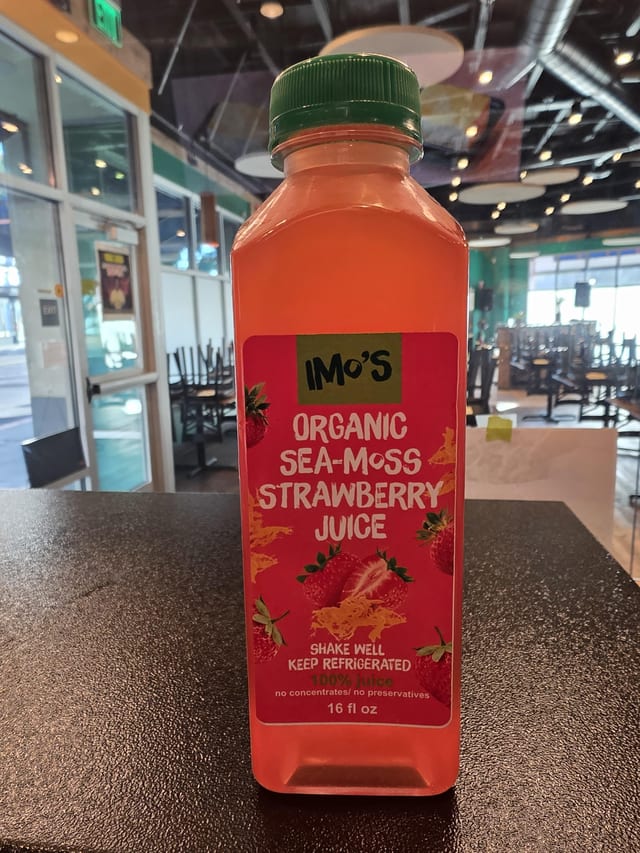 Organic Seamoss Strawberry.
